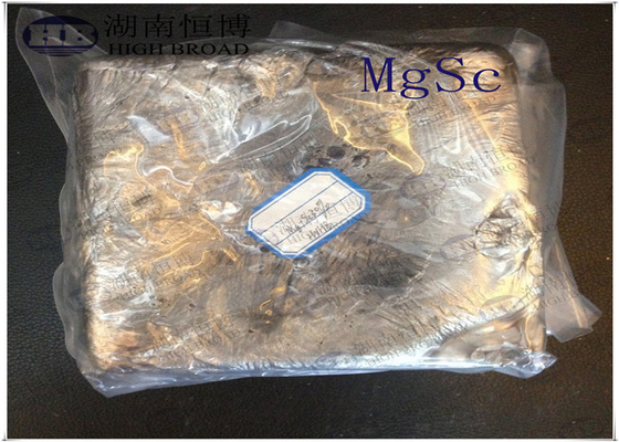 마그네슘 스칸디움 Mg30%Sc 알로이 경화기 Mg 알로이 인고트 곡물 정제