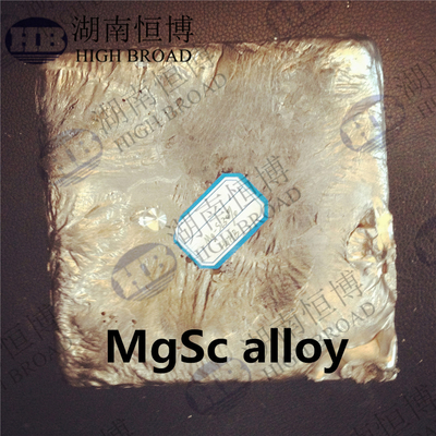 ISO 마그네슘 스칸듐 금속 Mg2%Sc Mg5%Sc Mg30%Sc 주된 합금