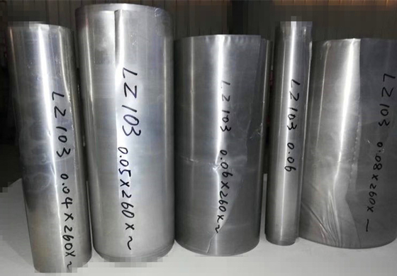 LZ103 마그네슘 합금 판, 마그네슘은 0.05 Mm 합금의 0.06 Mm 0.08 Mm 기초를 두었습니다