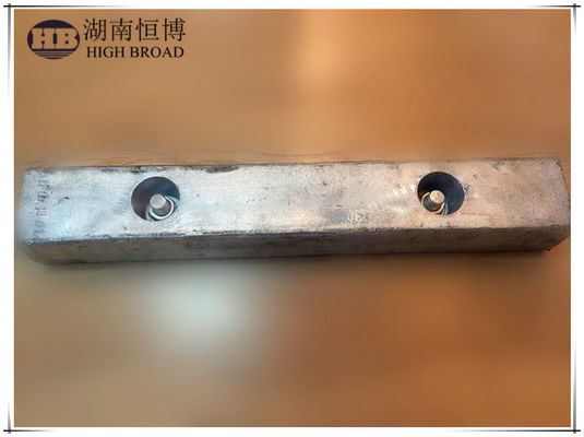 담수 탱크 알루미늄 희생 양극 로드 육각 머리 1 NPT 나사 600mm 1.8kg Al-Zn-Mg 합금 식수 등급