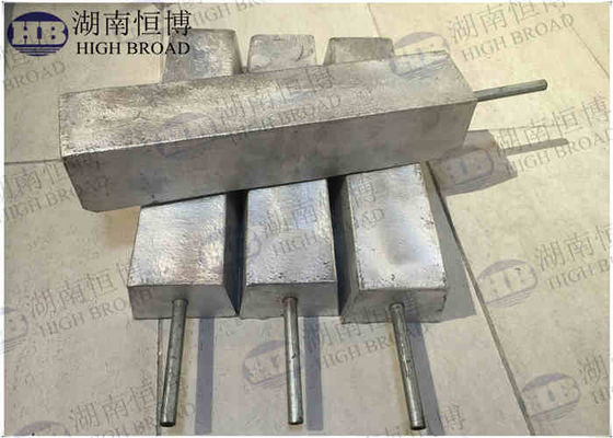 담수 탱크 알루미늄 희생 양극 로드 육각 머리 1 NPT 나사 600mm 1.8kg Al-Zn-Mg 합금 식수 등급