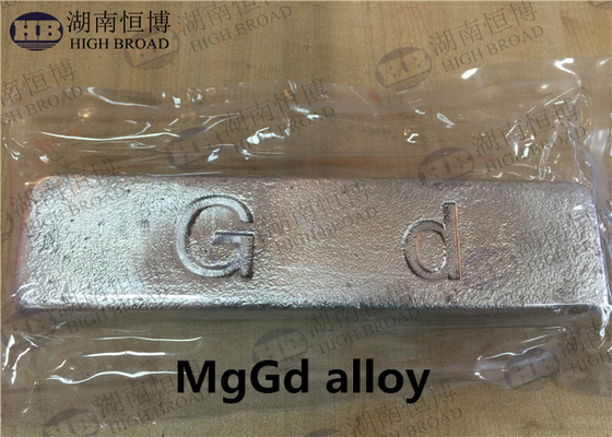 MgGd30% MgGd25% 합금 주괴 마그네슘 가돌리늄 주된 합금 주괴 곡물 정제 기구