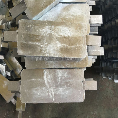 냉각탑 알루미늄 희생 양극 실린더형 350x80mm 플랜지 마운트 7.5kg Al-Zn-In 산업용 수처리