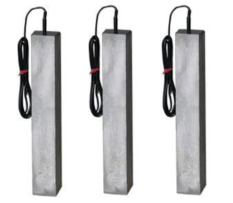 냉각탑 알루미늄 희생 양극 실린더형 350x80mm 플랜지 마운트 7.5kg Al-Zn-In 산업용 수처리