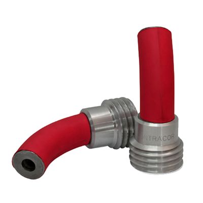 내부 표면 블라스팅용 45도 굴곡 보론 카바이드 노즐 - 127x9.5mm 샌드블라스팅 노즐