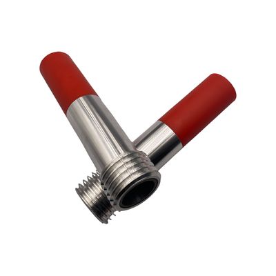 내부 표면 블라스팅용 45도 굴곡 보론 카바이드 노즐 - 127x9.5mm 샌드블라스팅 노즐