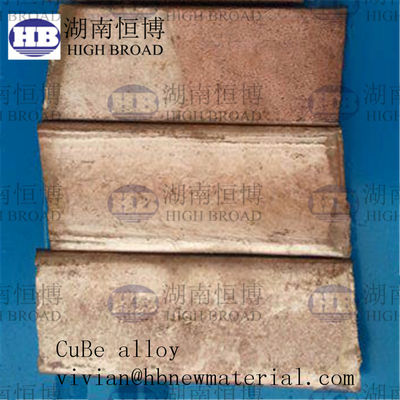 향상된 기계적 특성을 위한 3%, 4%, 5% 베릴륨 함량의 구리 베릴륨 마스터 합금