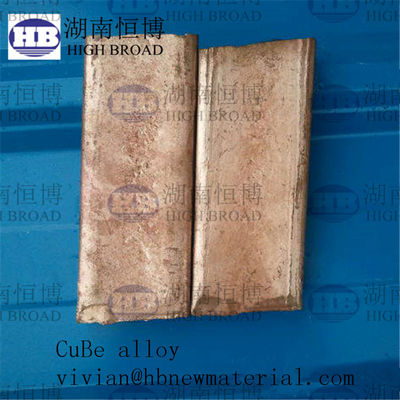 향상된 기계적 특성을 위한 3%, 4%, 5% 베릴륨 함량의 구리 베릴륨 마스터 합금