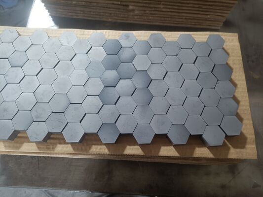 Pressureless Sintered Silicon Carbide Ceramic Hexagonal Tile 30x30mm for Ballistic Protection Plate