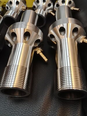 보론 탄화물 노즐 M10x1.0 얇은 실과 50x15mm 정밀 모래 분출을 위한 컴팩트 디자인
