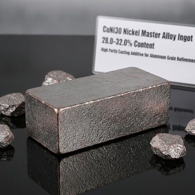 高純度アルミニウム粒度調整用ニッケル含有量28.0-32.0%のCuNi30銅ニッケルマスター合金