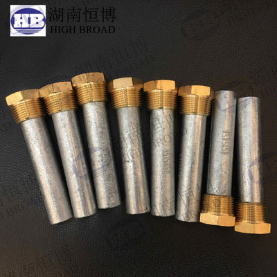 25mm 아연 합금 헤비듀티 양극 로드 1 NPT 1200mm 대형 시스템 산업용 열 교환기 냄새 제어
