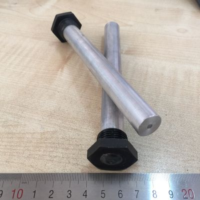 25mm 아연 합금 헤비듀티 양극 로드 1 NPT 1200mm 대형 시스템 산업용 열 교환기 냄새 제어
