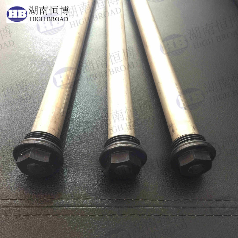 AZ31와 마그네슘 온수기 양극 막대 순수한 막대기 19mm 26mm